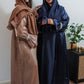 Rose Gold Abaya With Wrist embellished