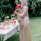Pink Inner Layered Abaya