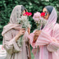 Pink Inner Layered Abaya