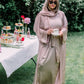 Pink Inner Layered Abaya