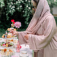 Pink Inner Layered Abaya