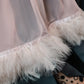 Chiffon Feather Trimmed Hijab
