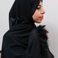 Chiffon Feather Trimmed Hijab