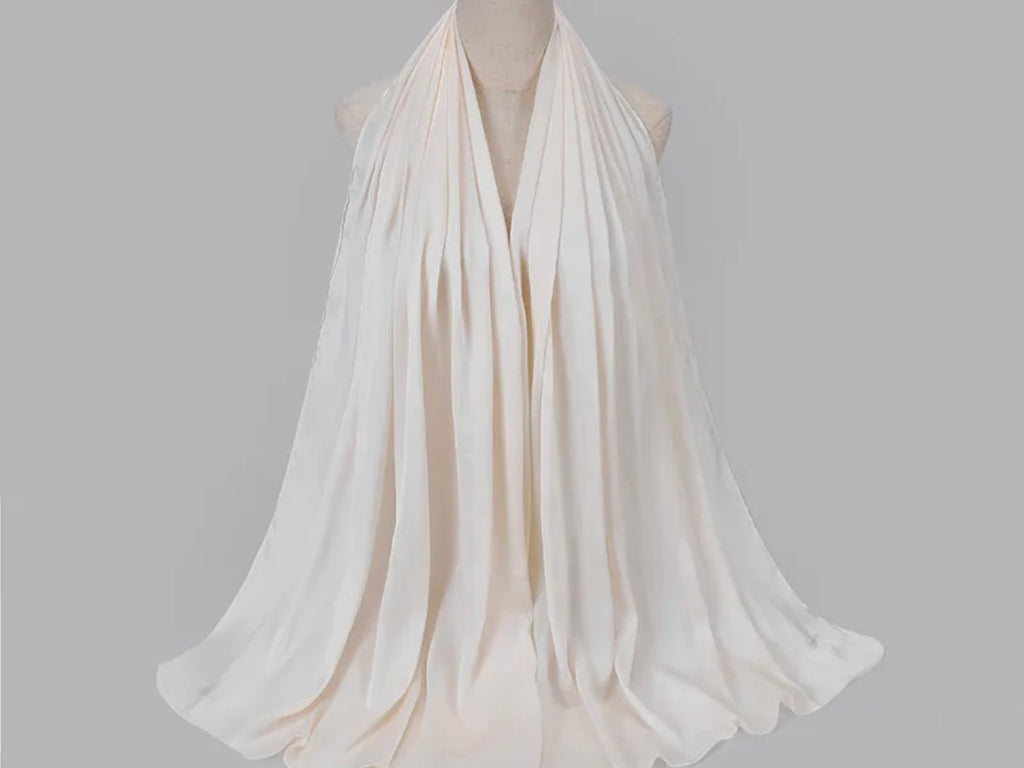 Satin Silk Crinkled Hijab