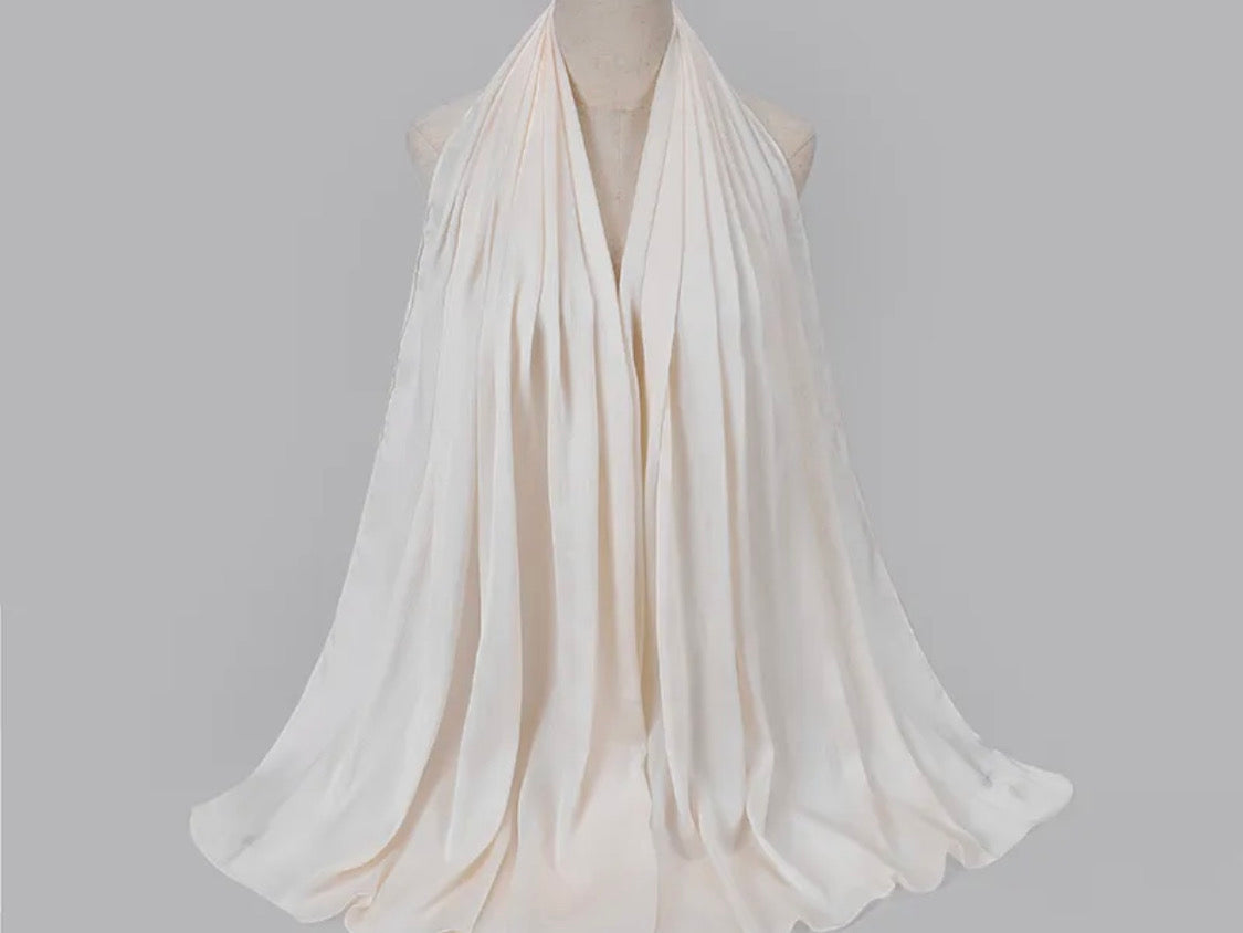 Satin Silk Crinkled Hijabs