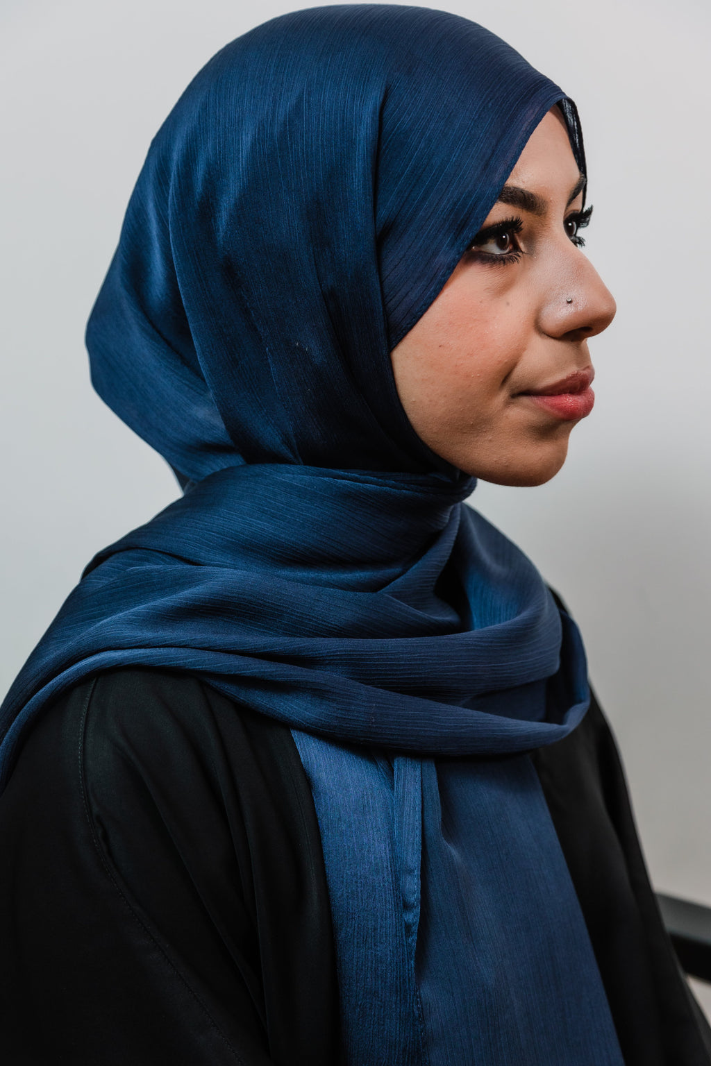 Satin Silk Crinkled Hijab
