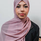 Chiffon Feather Trimmed Hijab